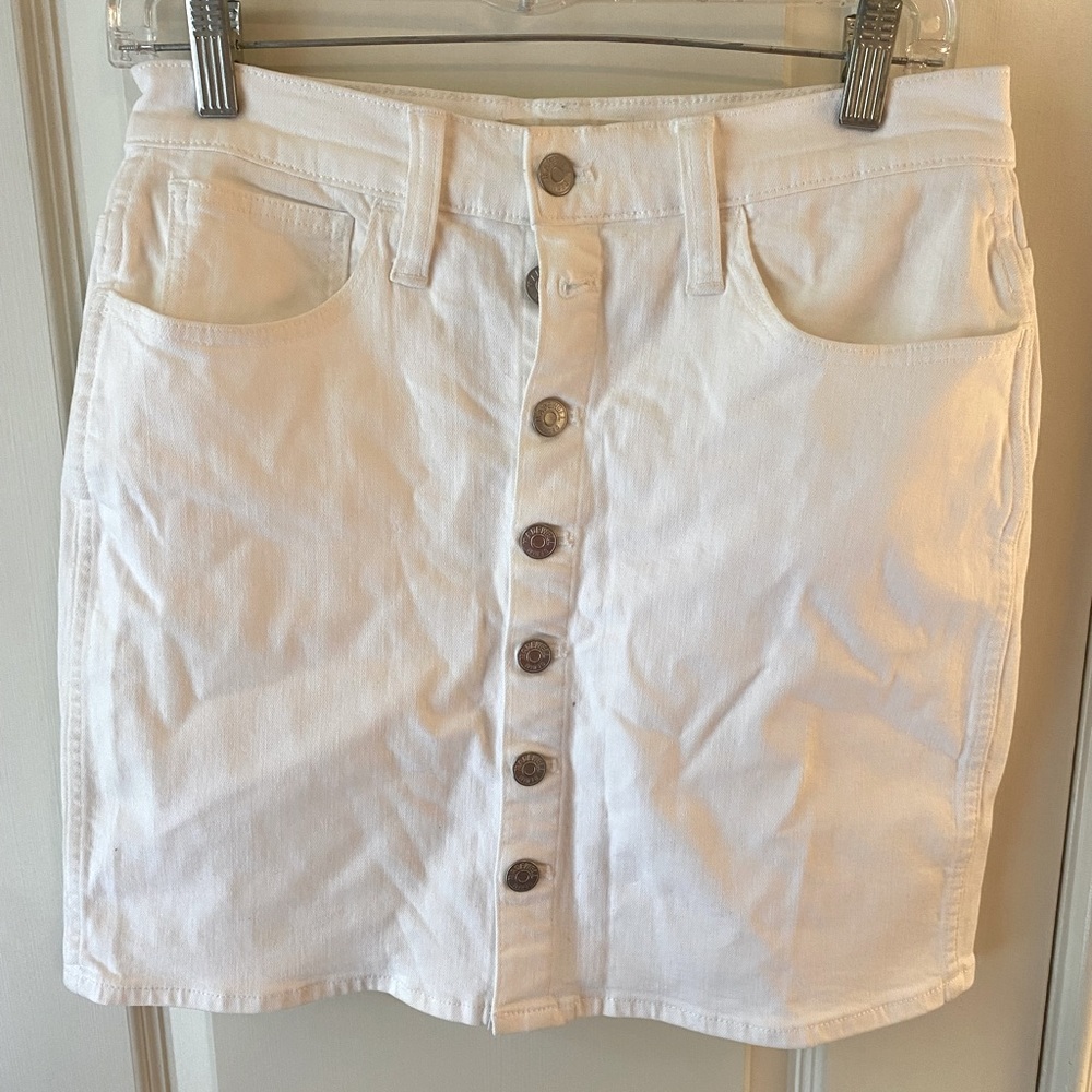 White Madewell Jean Skirt